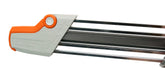 Stihl 2-in-1 Easy File sharpener closeup shows 3/8 inch pitch for precise sharpening.