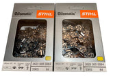 Stihl 33RS-84 2PK 25-inch chain in side view highlights precise cuts