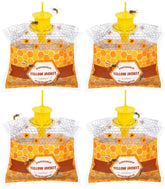 Stingmon 4-pack Wasp Traps for outdoor hanging lure wasps and yellow jackets.