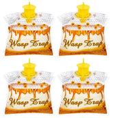 Stingmon 4-pack outdoor wasp traps ready to hang for pest control.