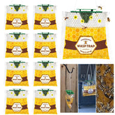 Stingmon 8-pack disposable wasp traps for outdoor hanging in the garden.