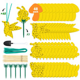 Stingmon gnat traps indoors attract and capture gnats around houseplants.