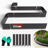 STIRLINGEAR 20ft edging in galvanized steel for durable lawn borders