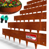 Stirlingear corten steel edging, 40x10, durable lawn and flower bed border.