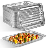 Stock Your Home ribbed foil broiler pan for grill-like sear.