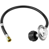 Stolora 2ft propane hose adapter connects 1-lb appliances to large tanks for uninterrupted use.