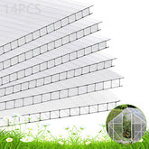 Storystore polycarbonate greenhouse panel outer view for durable all-weather garden coverage
