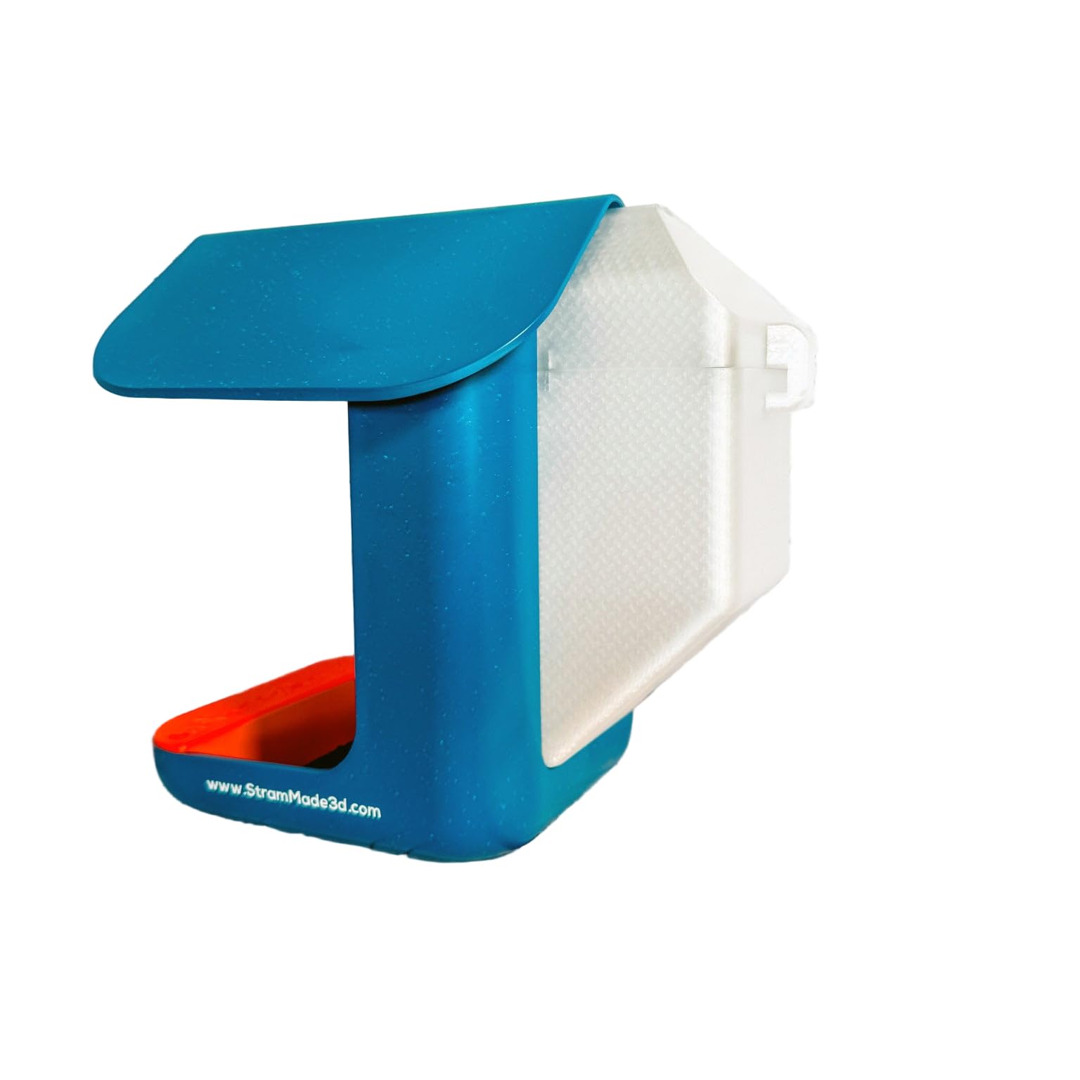 StramMade Hopper Extender for Bird Buddy in transparent finish increases seed capacity for longer visits