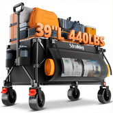 Strolking collapsible wagon in compact fold for easy storage.