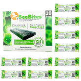STRONG MICROBIALS BeeBites bar on the hive top bar supports hive vitality and ease of use.