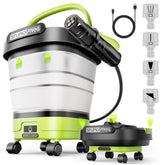 StupidFrog portable cordless washer with foldable tank for easy storage.