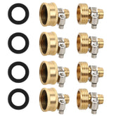 STYDDI brass hose repair kit connectors show durable, leakproof construction