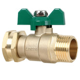 STYDDI Full Flow brass valve front view highlighting high-volume water performance