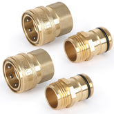 STYDDI lead-free brass quick connect close-up shows durable construction for leak-free connections.