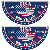 Style A USA Flag 250th anniversary banner for wall display and celebrations.
