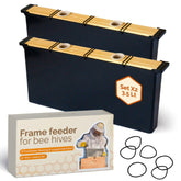 Subernig bee feeder 2-pack with 3.5L capacity for reliable hive feeding.