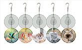 Sublimation wind spinner blank aluminum 72mm front view for vibrant designs.