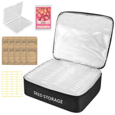 succulentlovers seed-storage organizer with double zipper keeps seeds organized and protected