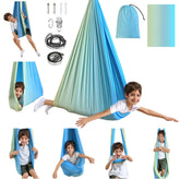 Suchdeco sensory swing hammock-setup shows quick indoor assembly for versatile home use.