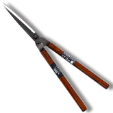 SUIZAN hedge shears 22.6-inch blade closeup for clean, precise trims.