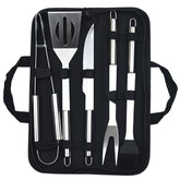 SUJAYU grill tools in an all-in-one case, durable stainless steel for outdoor cooking