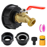 SUKABU lead-free brass faucet on IBC tote adapter for secure connections