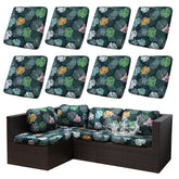 SUKAIKEQA outdoor cushion covers close-up stitching for secure, zipper-free fit.