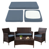 SUKAIKEQA waterproof 3-piece patio sofa cushion covers set protecting outdoor cushions