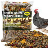 Sukh Nesting Herbs in coop bedding promote calm and healthier egg production.