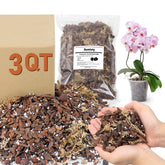 Sumloty orchid bark mix 3QT shows pine bark for drainage