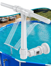 SUMMERBUDDY pool fountain front view with dual jets for cooling and ambiance.