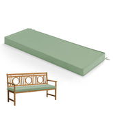 Summsun outdoor bench cushion Sage Green, 48x18, weatherproof and comfortable for patios.