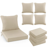 Summsun backrest cushion cream for outdoor chairs providing plush support.
