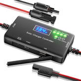 SUNAPEX solar charge controller 12V-20A front view optimizes panel-to-battery management.