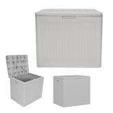 Suncast 22-gallon deck box with reed design offers durable, weather-ready storage