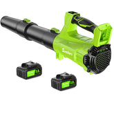 SUNCHERS electric leaf blower with dual-tube design for versatile debris cleanup.