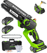 SUNCHERS mini chainsaw cutting wood for pruning and firewood tasks
