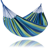 Suncreat portable tree hammock with outer bag for easy transport and outdoor setup.