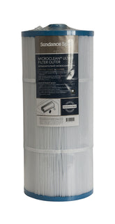Sundance MicroClean Ultra outer filter close-up showing durable pleated media for clean spa water.