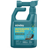 Sunday Mosquito Deleto hose-on sprayer in action for easy backyard control