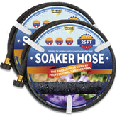 Suneed soaker hose 25ft bundle provides even moisture along the garden bed