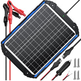 SUNER POWER 25W panel front view showing compact waterproof design for cars and boats.