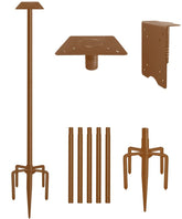 Sungaryard 90-inch pole base supports sturdy outdoor bird housing setup