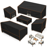 SUNICO chair cover protects a 33W x 32D x 31H chair from rain and sun.
