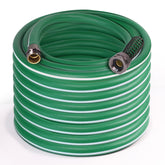 Sunifier heavy-duty hose 100ft, coiled and ready for easy outdoor watering.
