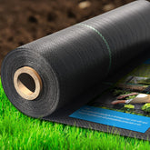 Sunifier weed barrier heavy-duty weave blocks weeds while retaining soil moisture.