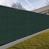 Sunny Guard privacy screen fence material close-up showing durable HDPE