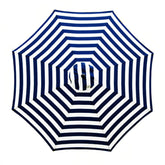 Sunnyglade 9ft canopy top in blue and white offers reliable shade.