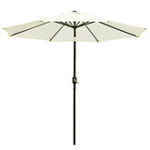 Sunnyglade 9ft beige umbrella crank for quick shade adjustment