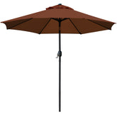 Sunnyglade 9ft patio umbrella opened over a table for shade